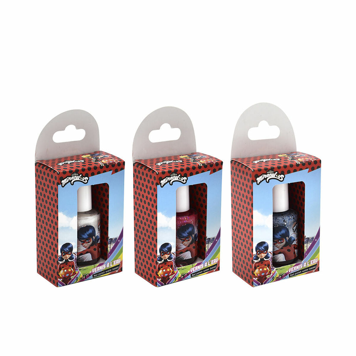 neglelak Take Care Miraculous 9 ml LadyBug-produktemballage til børn
