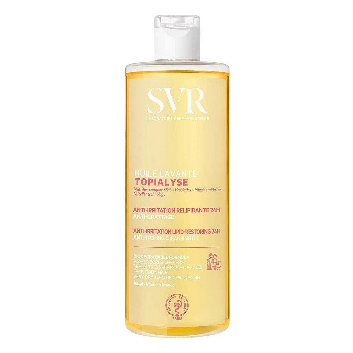 Body Oil SVR Topialyse 400ml Cleanser for Women produktemballage
