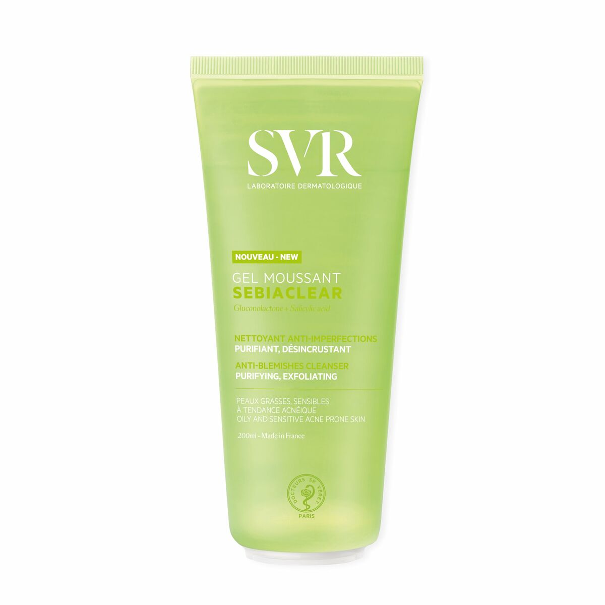 Facial Cleansing Gel SVR Sebiaclear 200 ml til kvinder hudpleje emballage