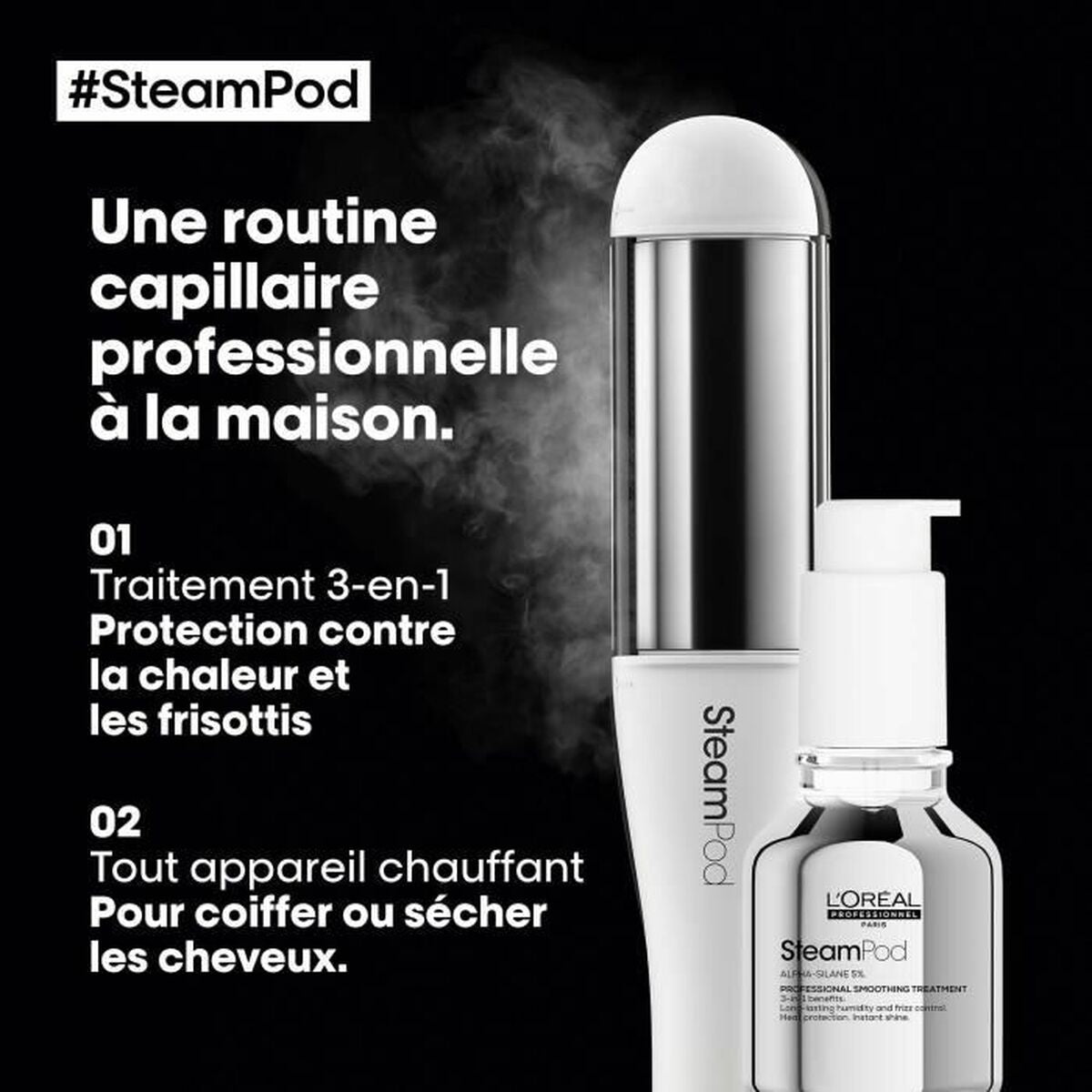 Krølletang L'Oreal Professionnel Paris SteamPod 4 produktemballage