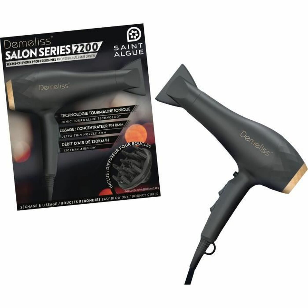 Hårtørrer Saint-Algue Salon Series 2200 2200 W produktemballage