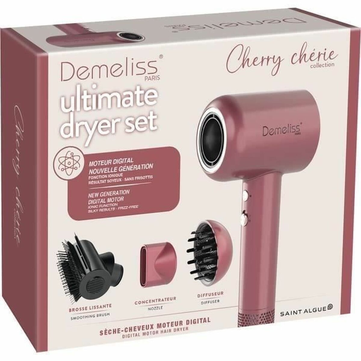 Hårtørrer Demeliss produktemballage