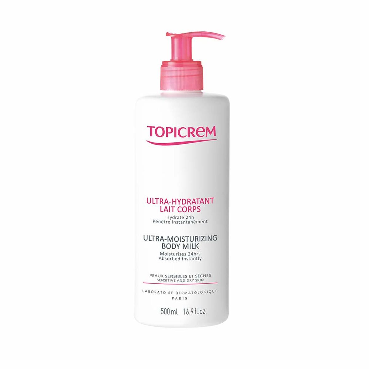 Body Lotion Topicrem Uh 500 ml Moisturizing for Women hudplejeemballage
