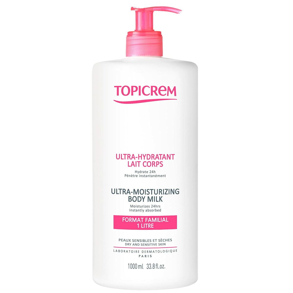 Body Lotion Topicrem Uh 1 L Moisturizing for Women hudplejeemballage