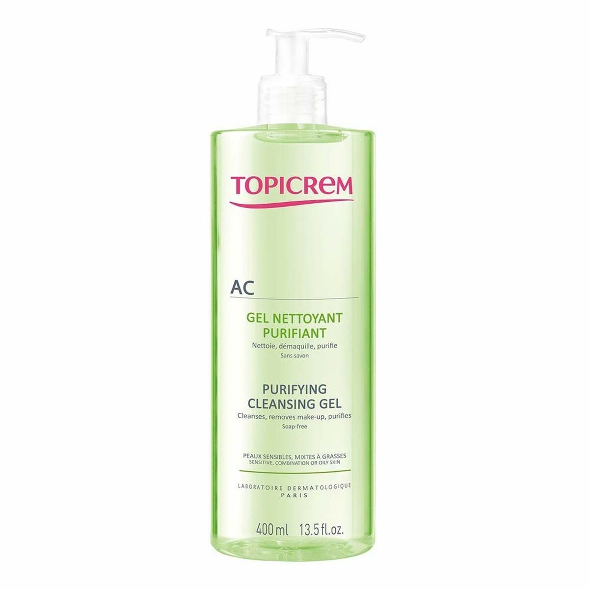 Cleansing Cream Topicrem Ac 400 ml hudplejeemballage