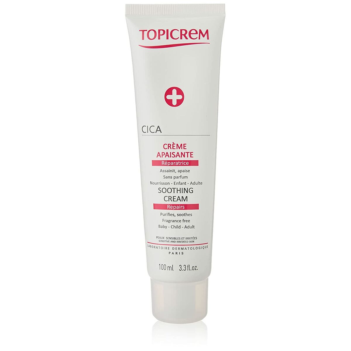 Body Cream Topicrem Cica 100 ml Beroligende hudplejeemballage