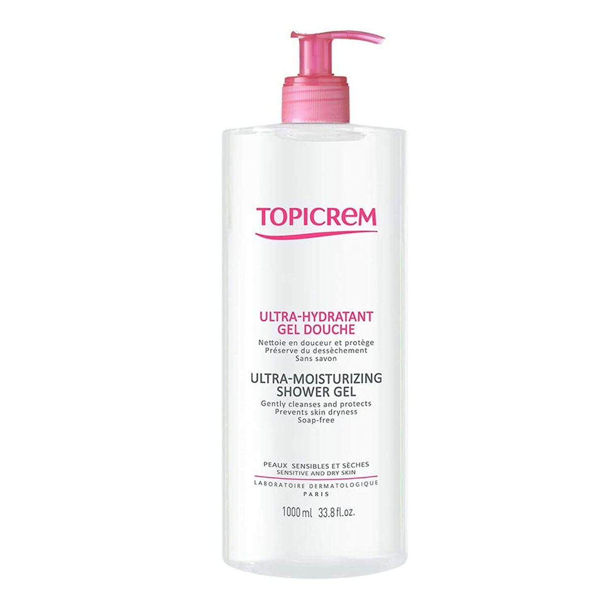 Moisturizing Shower Gel Topicrem Cleaner 1 L hudplejeemballage