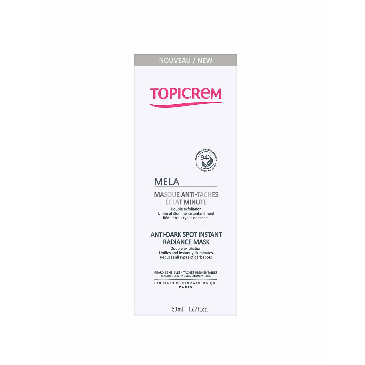 Dagcreme Topicrem Mela 50 ml hudplejeemballage