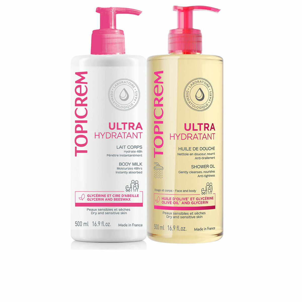 Body Lotion Topicrem UH 2 Pieces hudplejeemballage