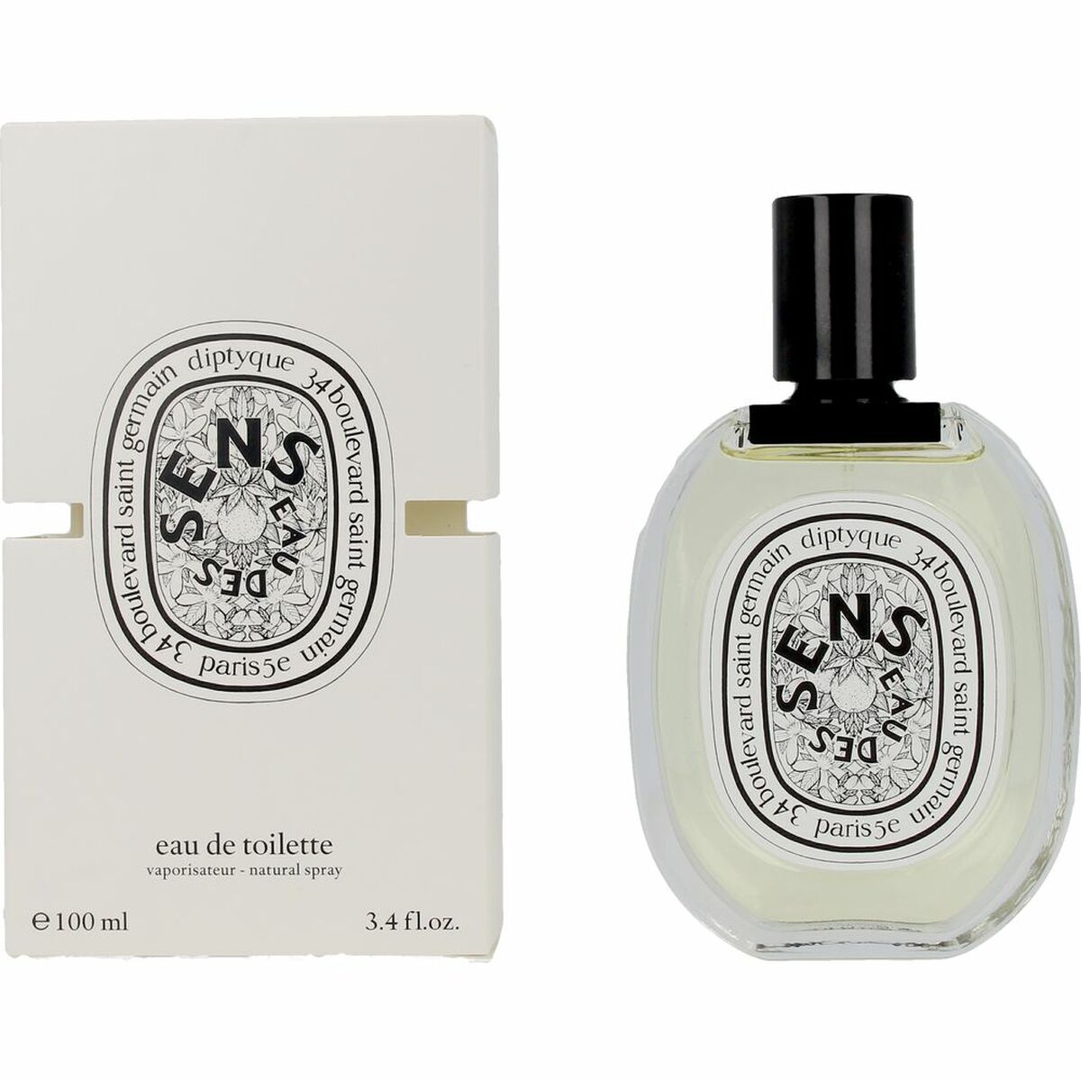 Dameparfume Diptyque EAU DES SENS 100 ml til Dame-produktemballage