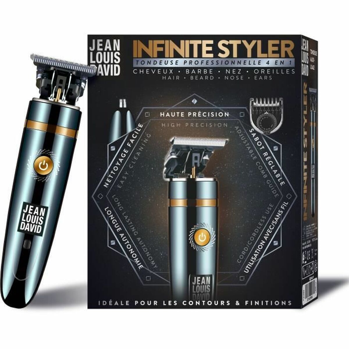 Hårklippere Jean Louis David produktemballage