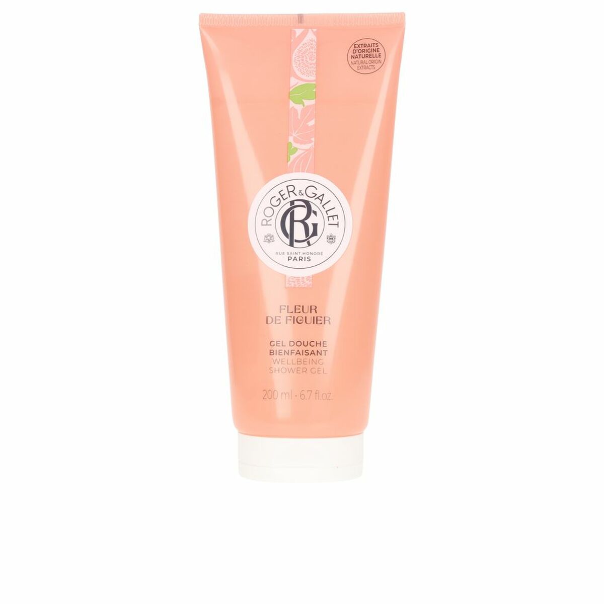 Bath Gel Roger & Gallet Fleur De Figuier Fig Relaxing 200 ml til kvinder hudplejeemballage