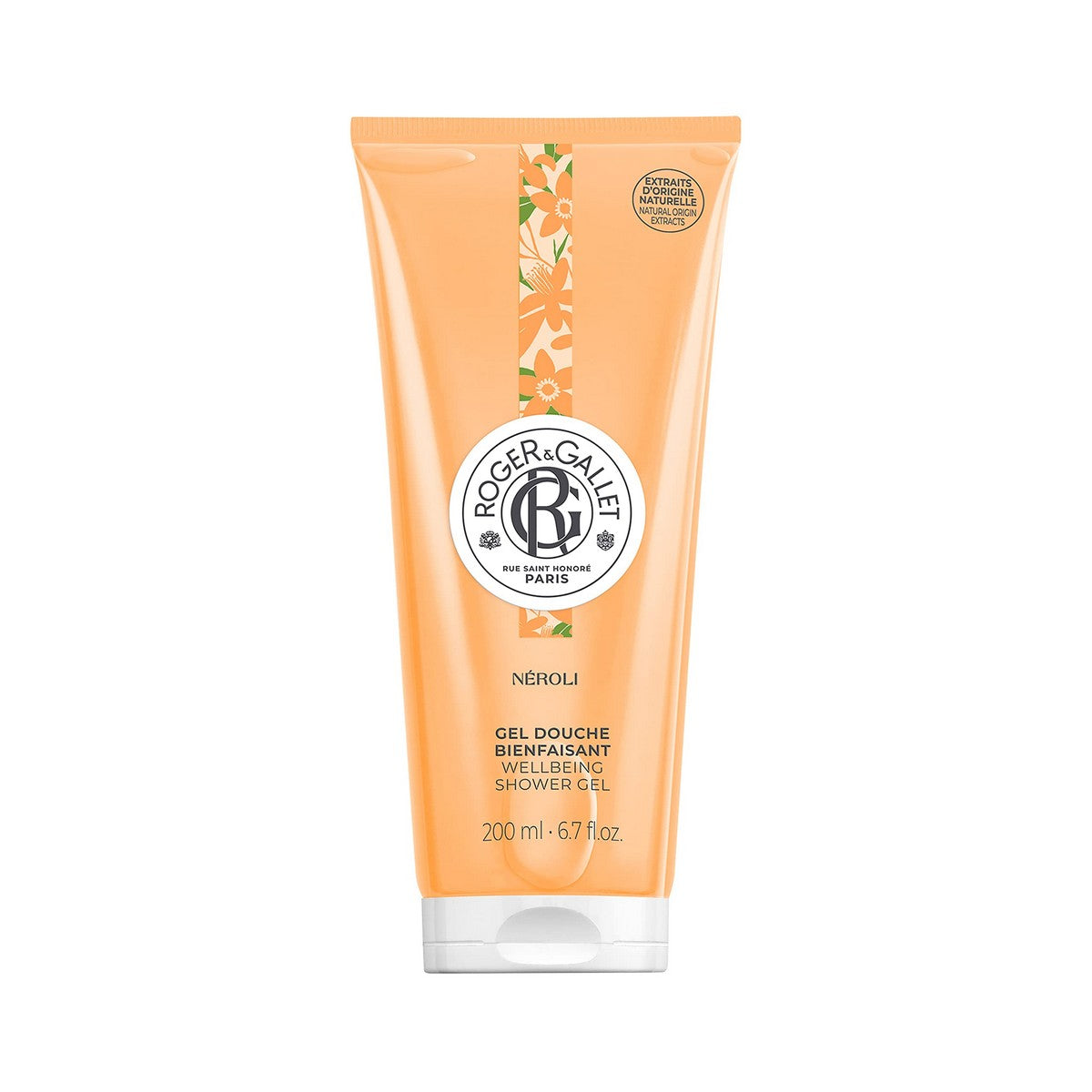Shower Gel Roger & Gallet Néroli (200 ml) til kvinders hudplejeemballage