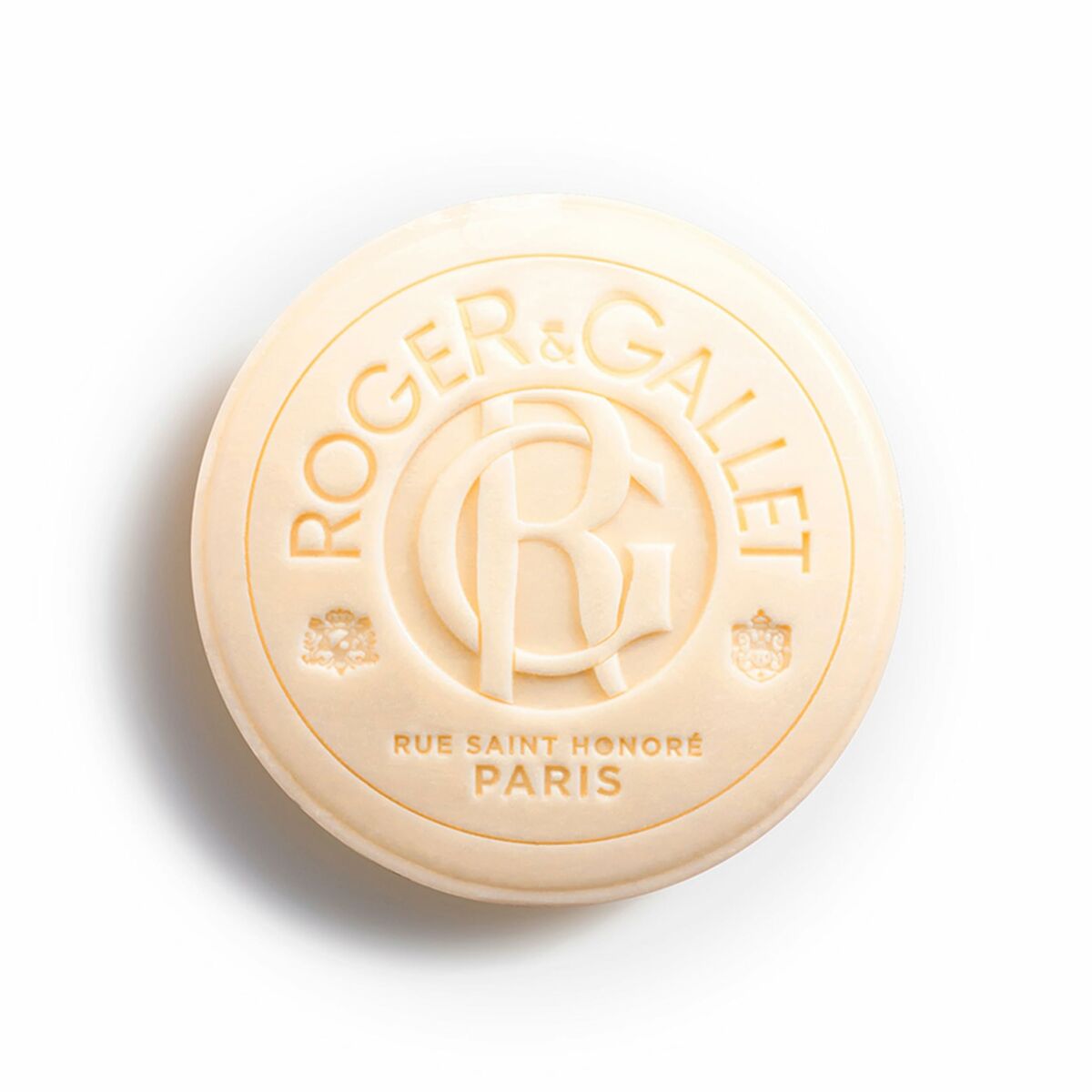 Sæbekage Roger & Gallet Rose Thé 100 g produktemballage