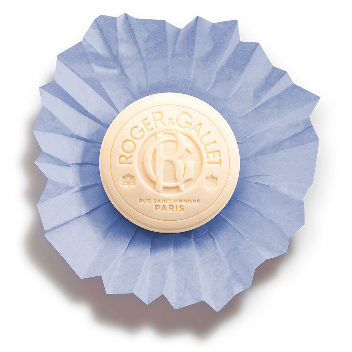 Sæbekage Roger & Gallet Bois de Santal 100 g produktemballage