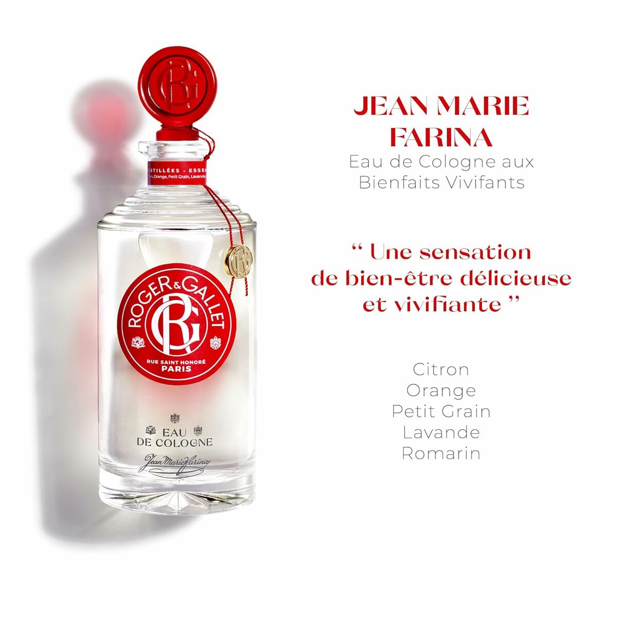 Unisex parfume Roger & Gallet JEAN-MARIE FARINA Jean Marie Farina EDC 500 ml produktemballage