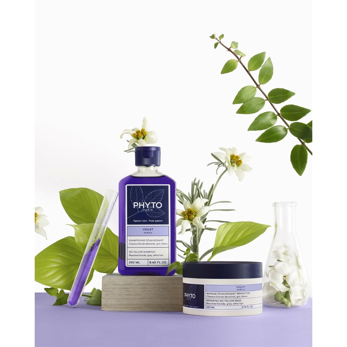 Hårmaske Phyto Paris Violet 200 ml til kvinder hårmaske emballage