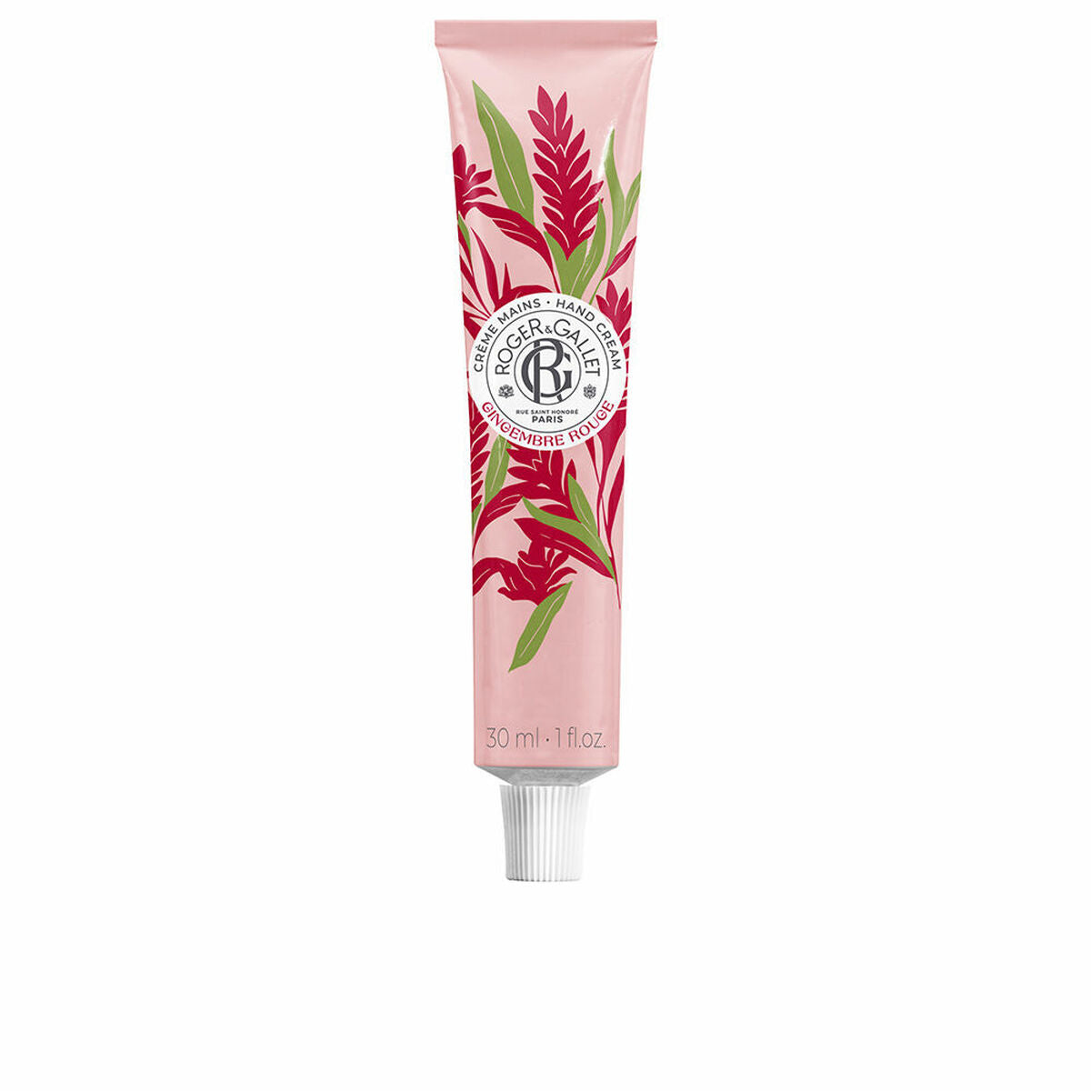 Moisturizing Foot Cream Roger & Gallet Gingembre Rouge 30 ml hudplejeemballage