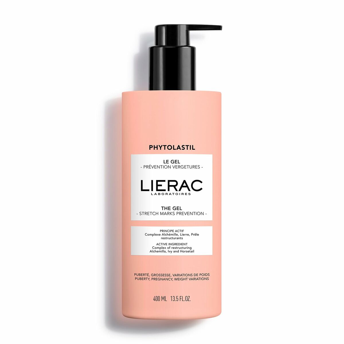 Anti-Stretch Mark Cream Lierac PHYTOLASTIL 400 ml Gel hudpleje emballage