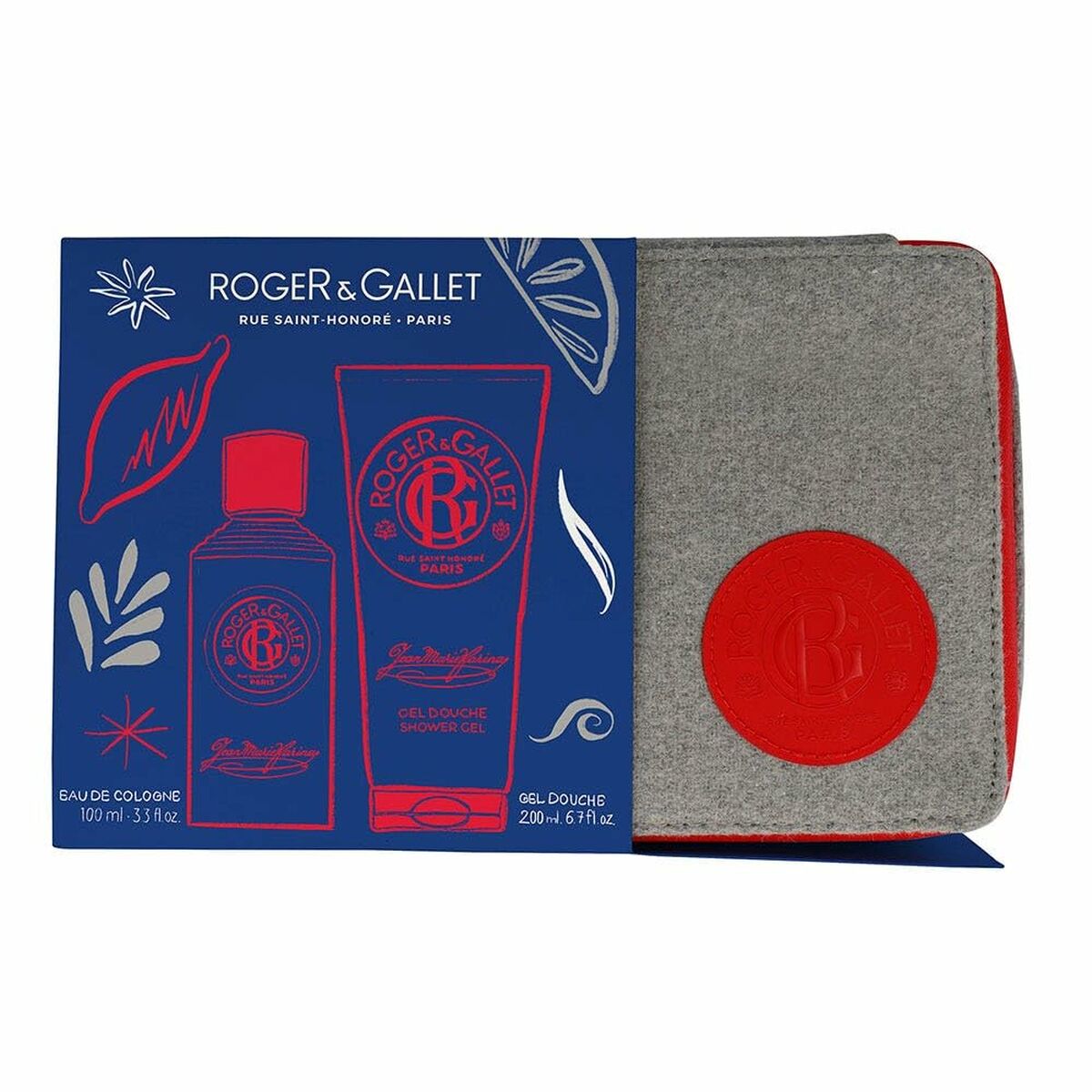 Parfumesæt til kvinder Roger & Gallet JEAN-MARIE FARINA 2 stk. produktemballage