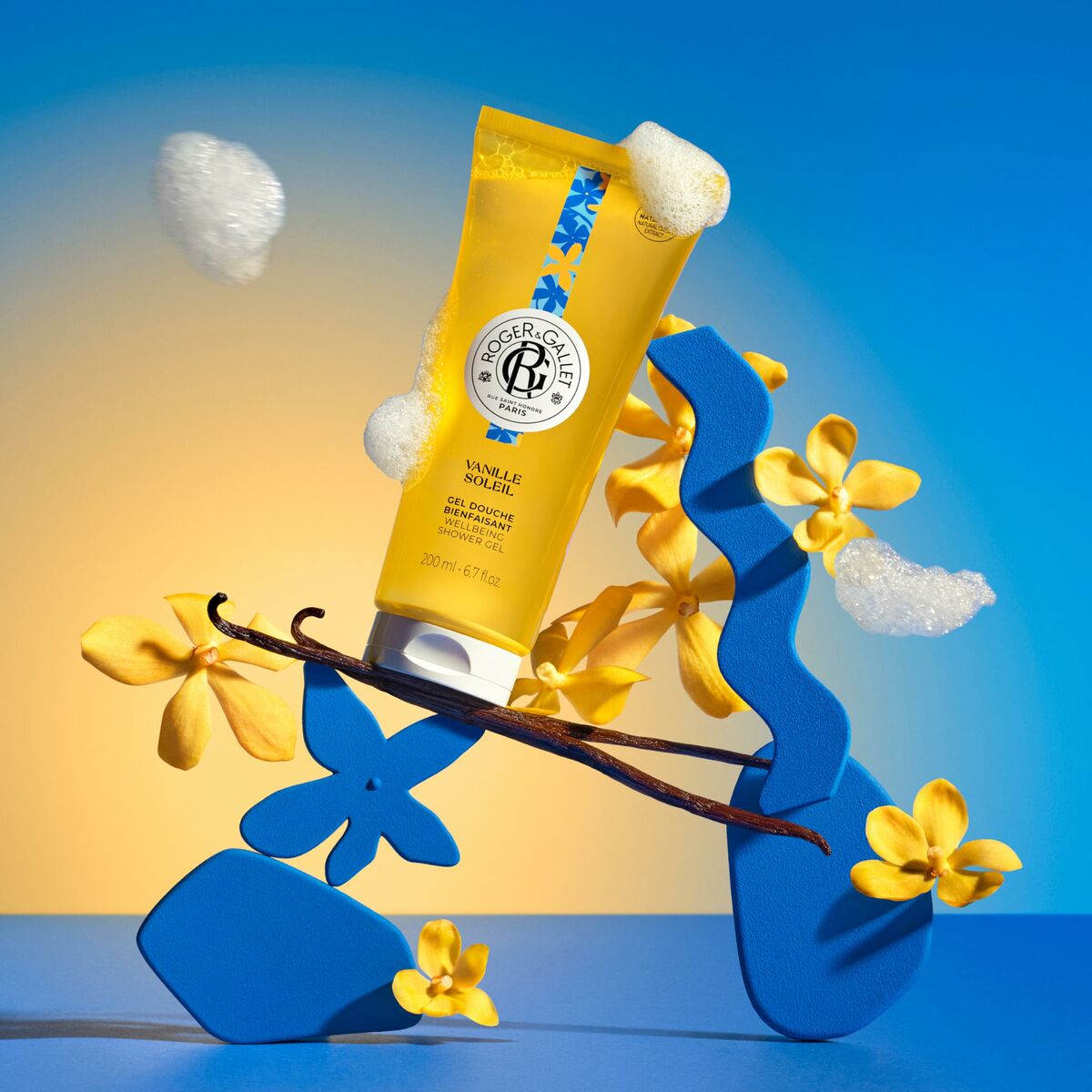 Shower Gel Roger & Gallet VAINILLE SOLEIL 200 ml til kvinder hudpleje emballage