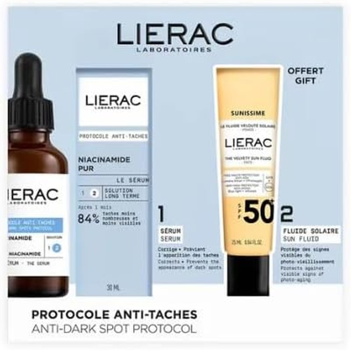 Make-up sæt Lierac PROTOCOLO 2 stks produktemballage