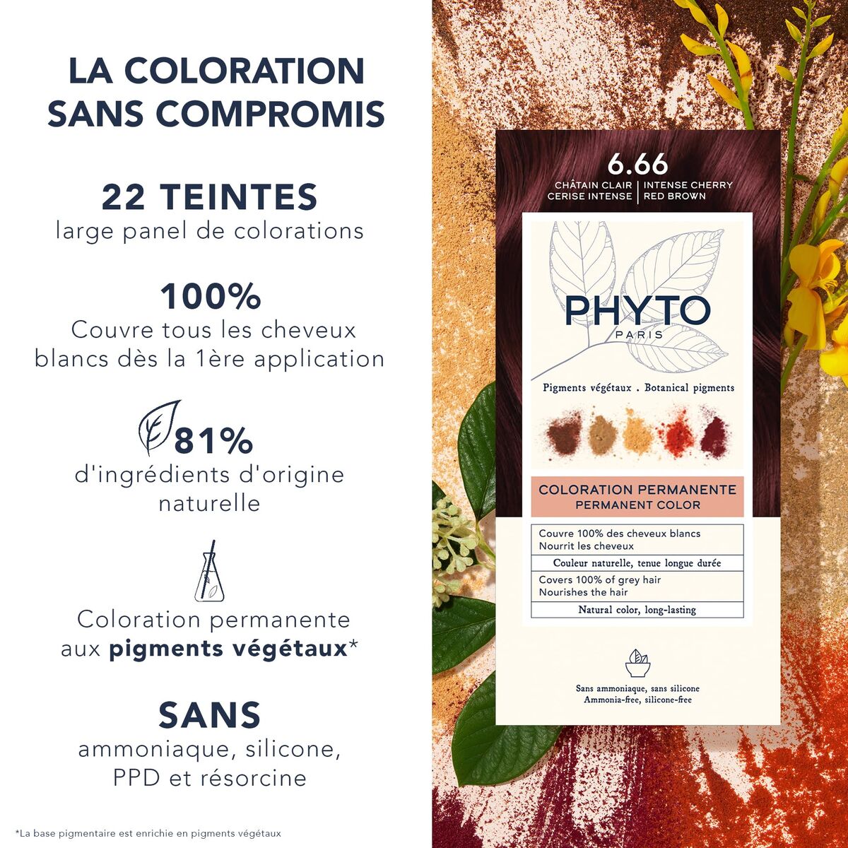 Hårmaske Phyto Paris PHYTOCOLOR hårmaske emballage