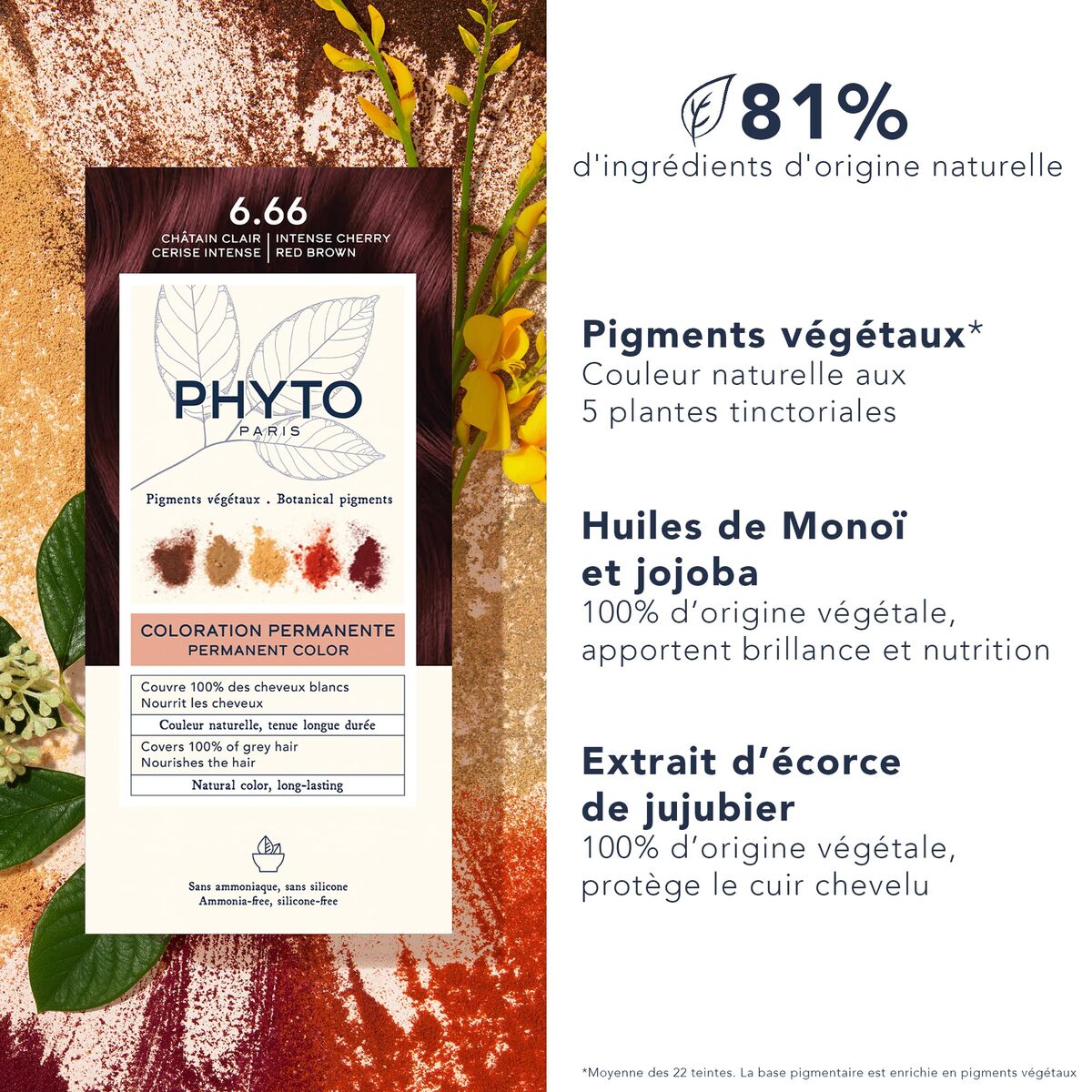 Hårmaske Phyto Paris PHYTOCOLOR hårmaske emballage