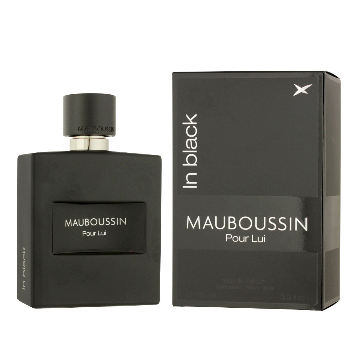 Herreparfume Mauboussin Pour Lui i sort 100 ml til mænd produktemballage