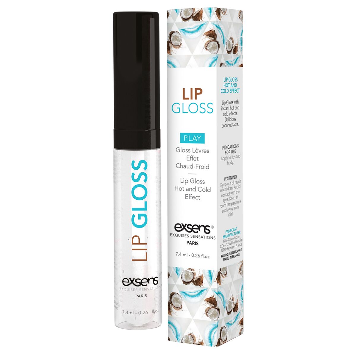 Lipgloss Exsens produktemballage