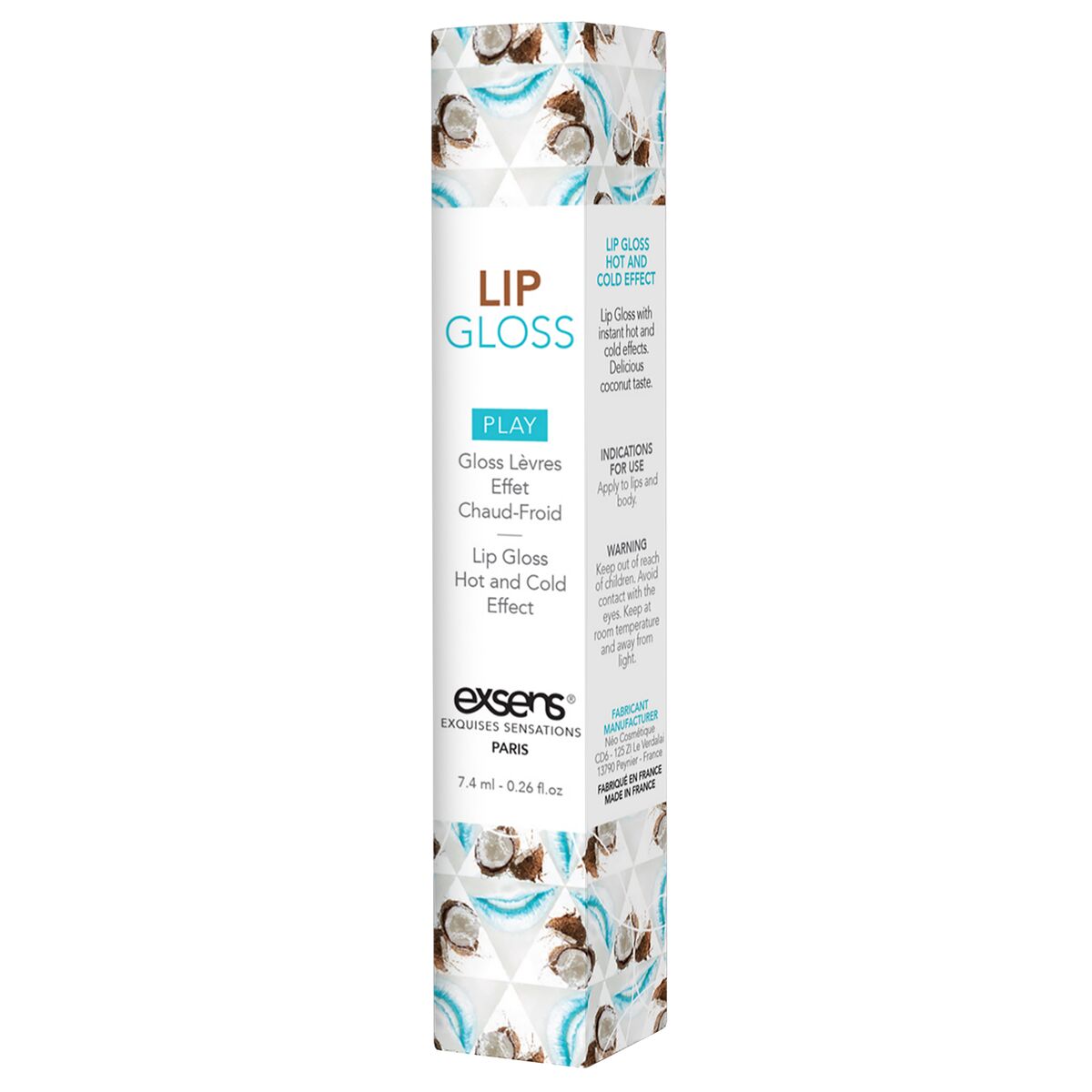 Lipgloss Exsens produktemballage