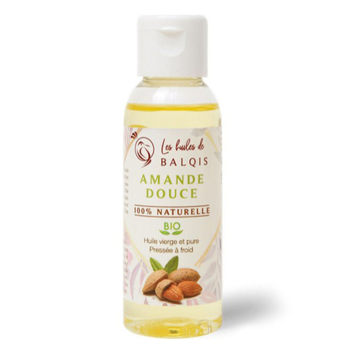 Æterisk olie Les Huiles de Balqis Amande Douce 50ml produktemballage