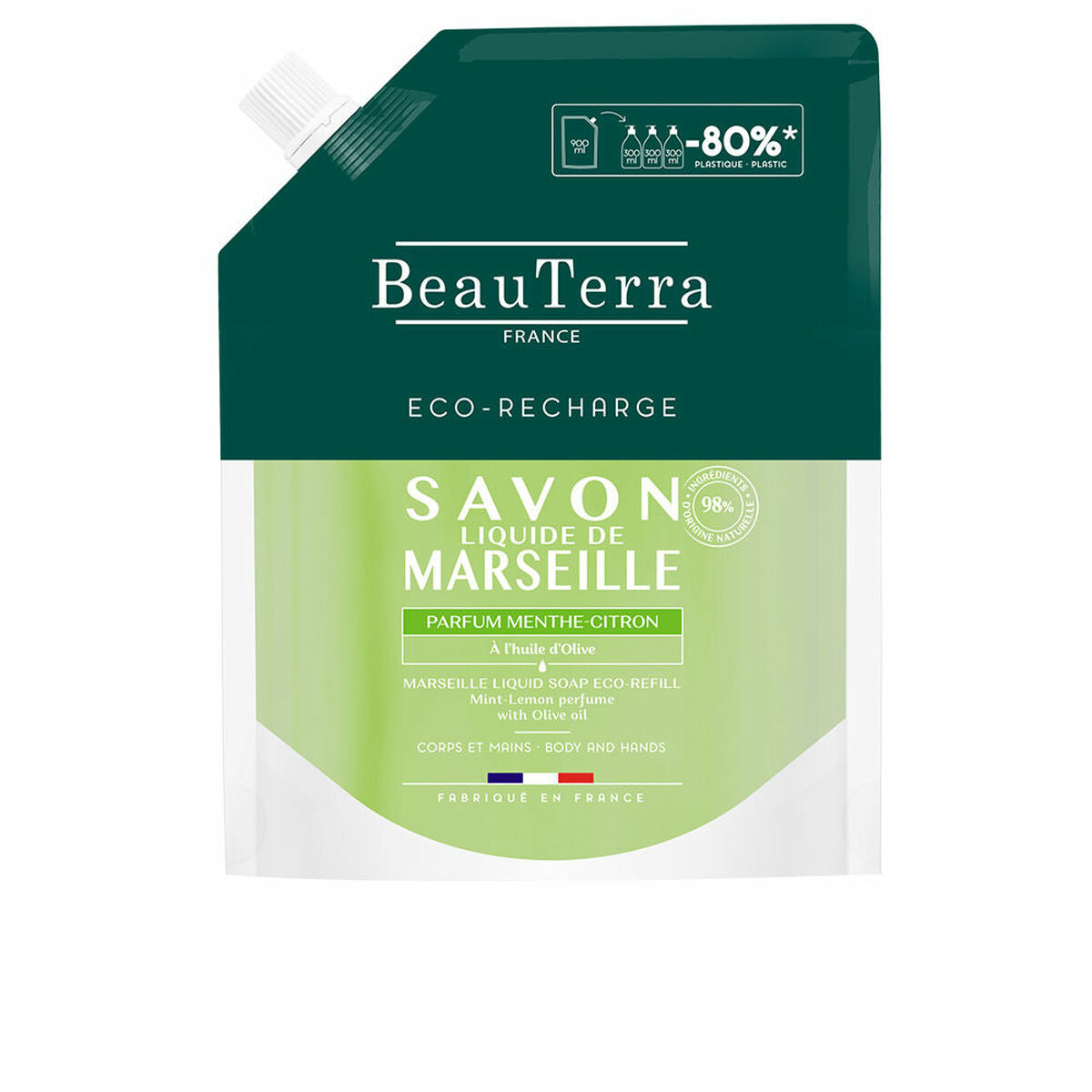 Bath Gel Beauterra MARSEILLE 900 ml hudplejeemballage