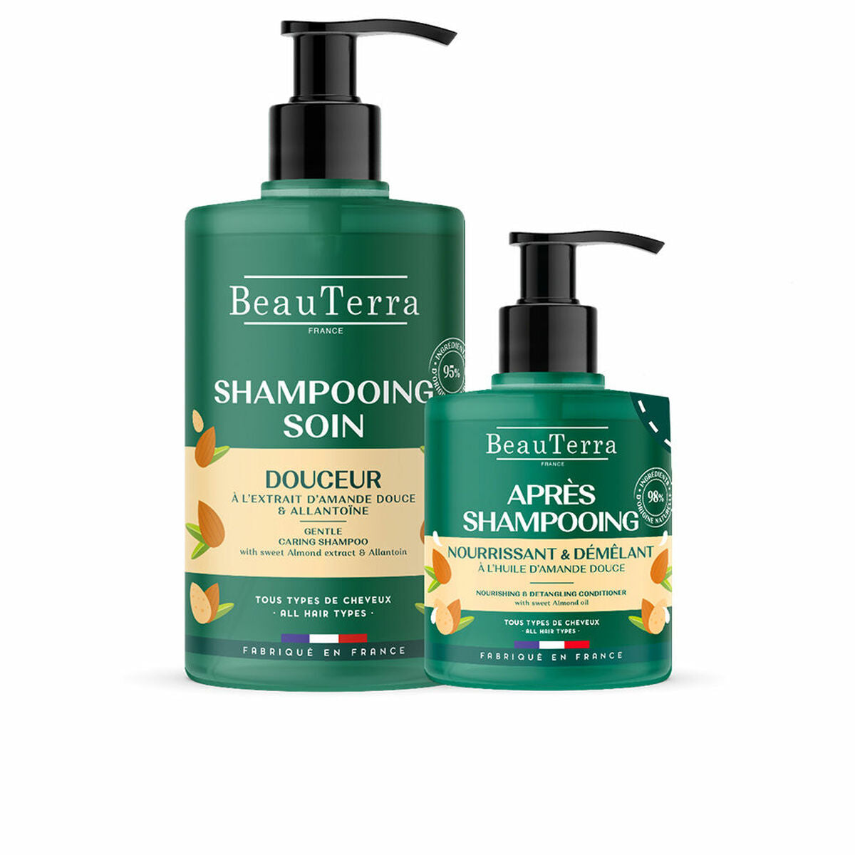 Shampoo Beauterra EXTRA-DOUX 2 stykker til kvinder shampooflaske
