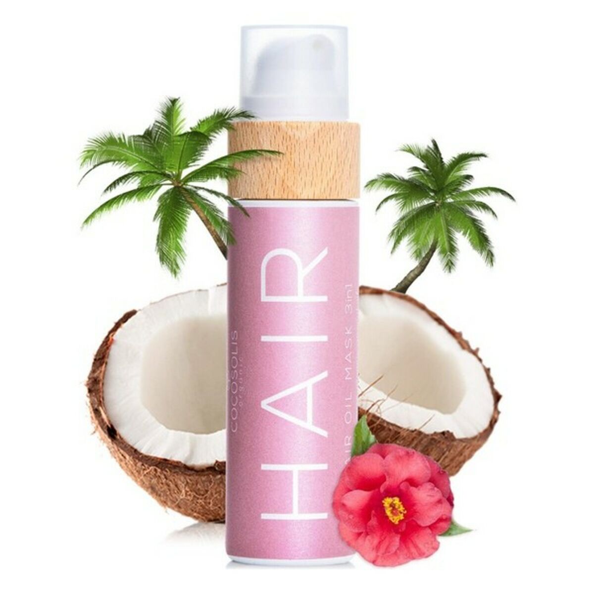 Hårolie Cocosolis Hair 110 ml 3-i-1 til kvinder produktemballage