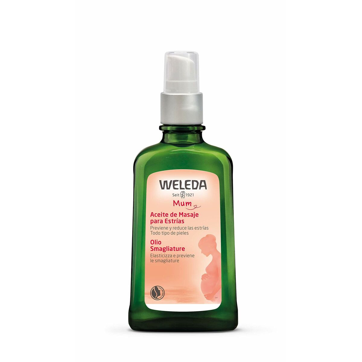 Anti-Stretch Mark Oil Weleda 100 ml produktemballage