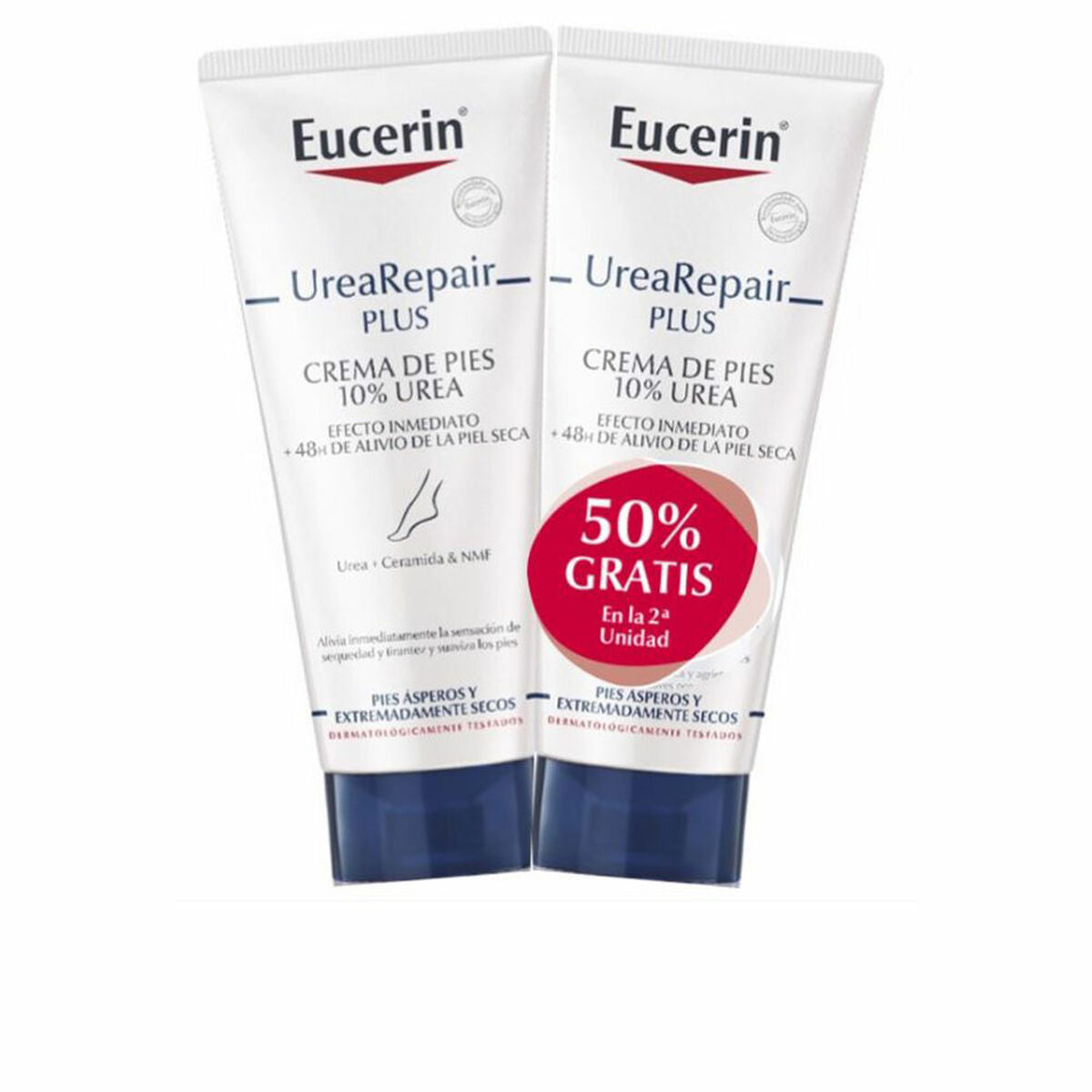 Fugtgivende fodcreme Eucerin Urearepair Plus 100 ml (2 enheder) hudplejeemballage