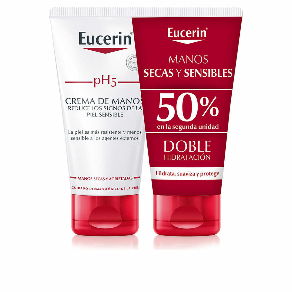 Håndcreme Eucerin Crema De Manos Lote 75 ml 2 Enheder hudplejeemballage