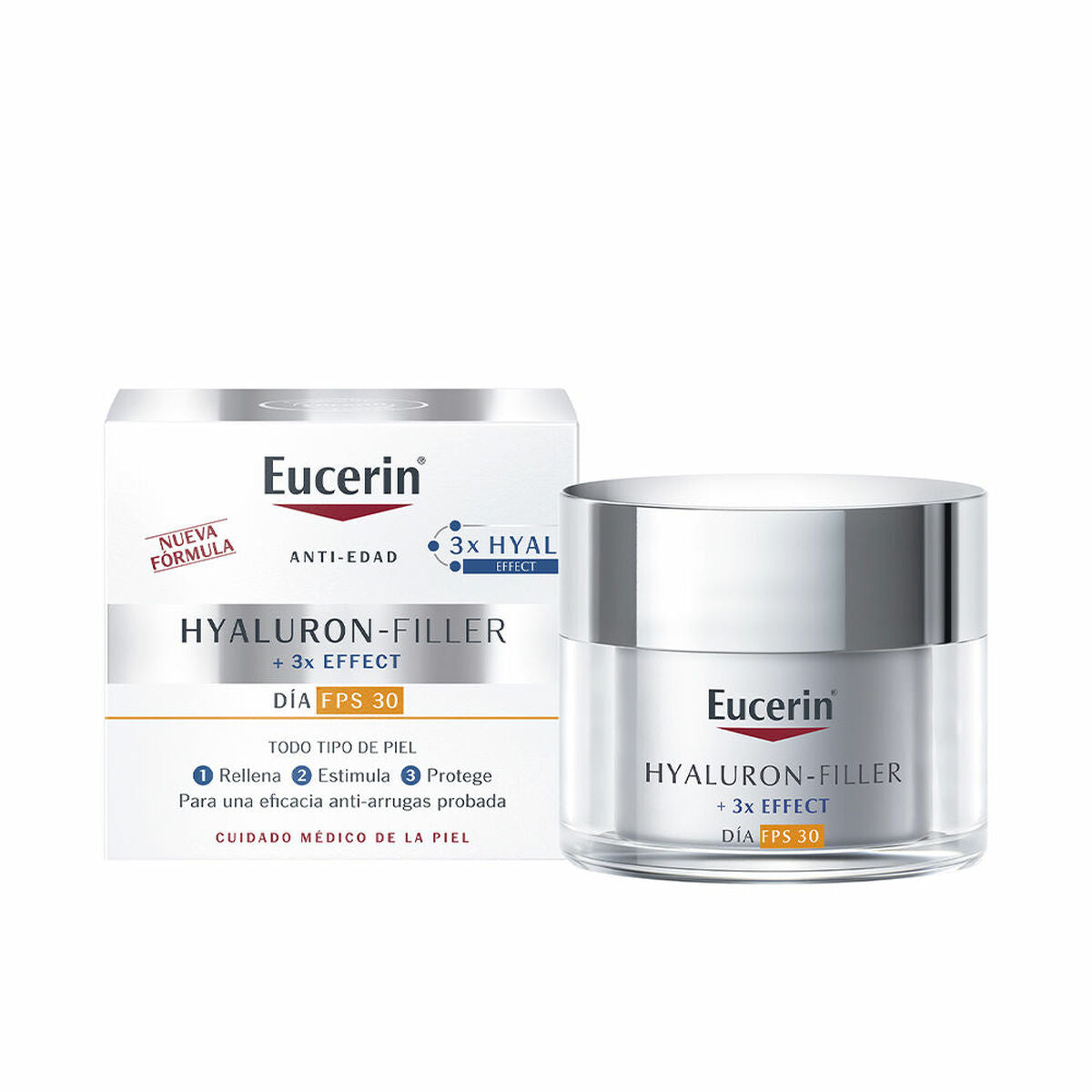 Anti-aging creme til dagtimerne Eucerin Hyaluron Filler Spf 30 50 ml hudplejeemballage