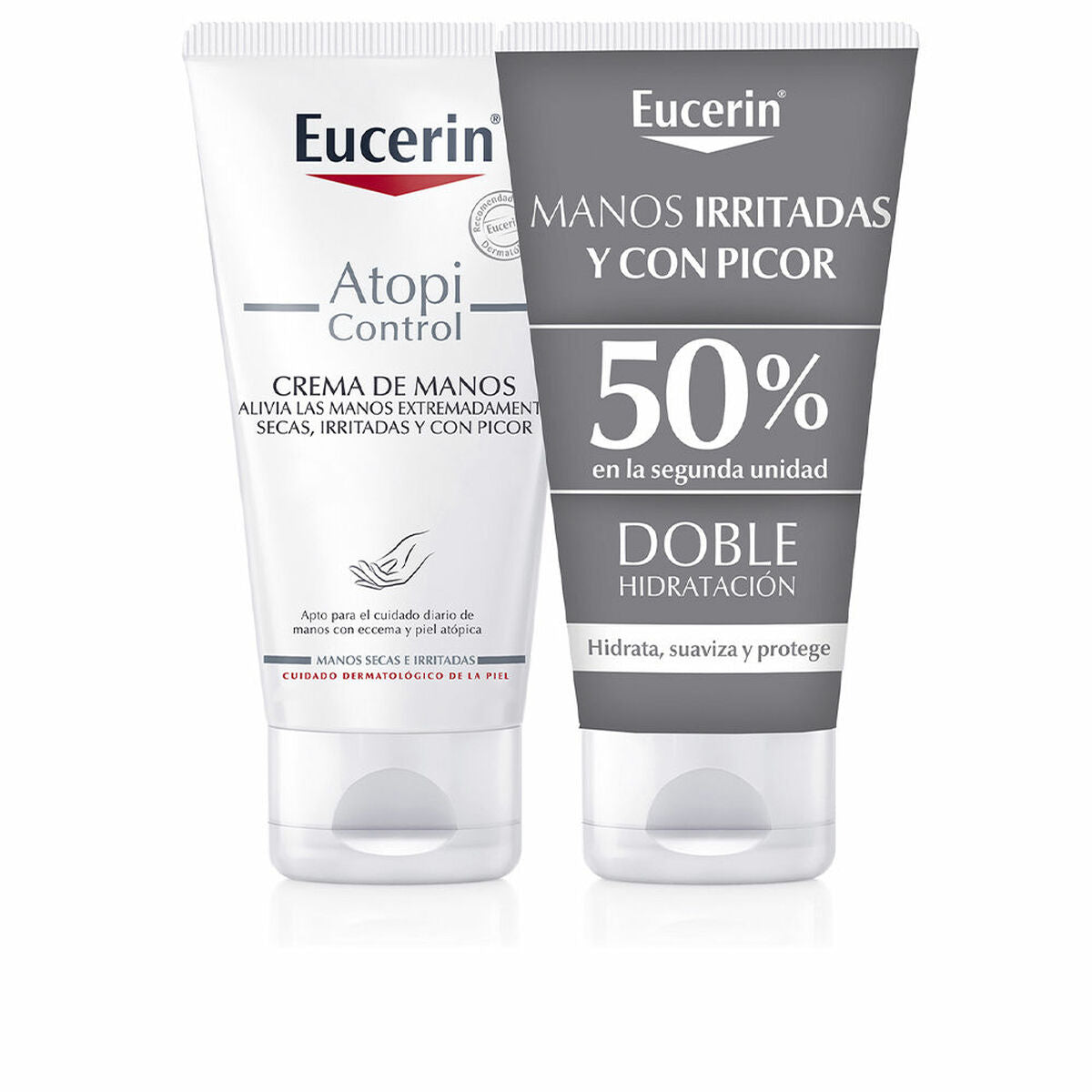 Håndcreme Eucerin Atopicontrol Crema De Manos Lote 75 ml 2 Enheder hudplejeemballage