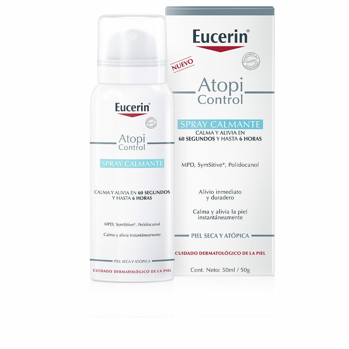 Facial Mist Eucerin Atopicontrol 50 ml Beroligende produktemballage