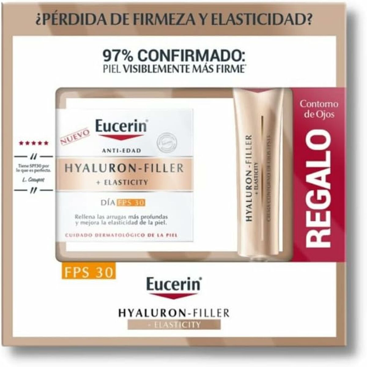 Kosmetiksæt til kvinder Eucerin HYALURON FILLER 2 stk. produktemballage