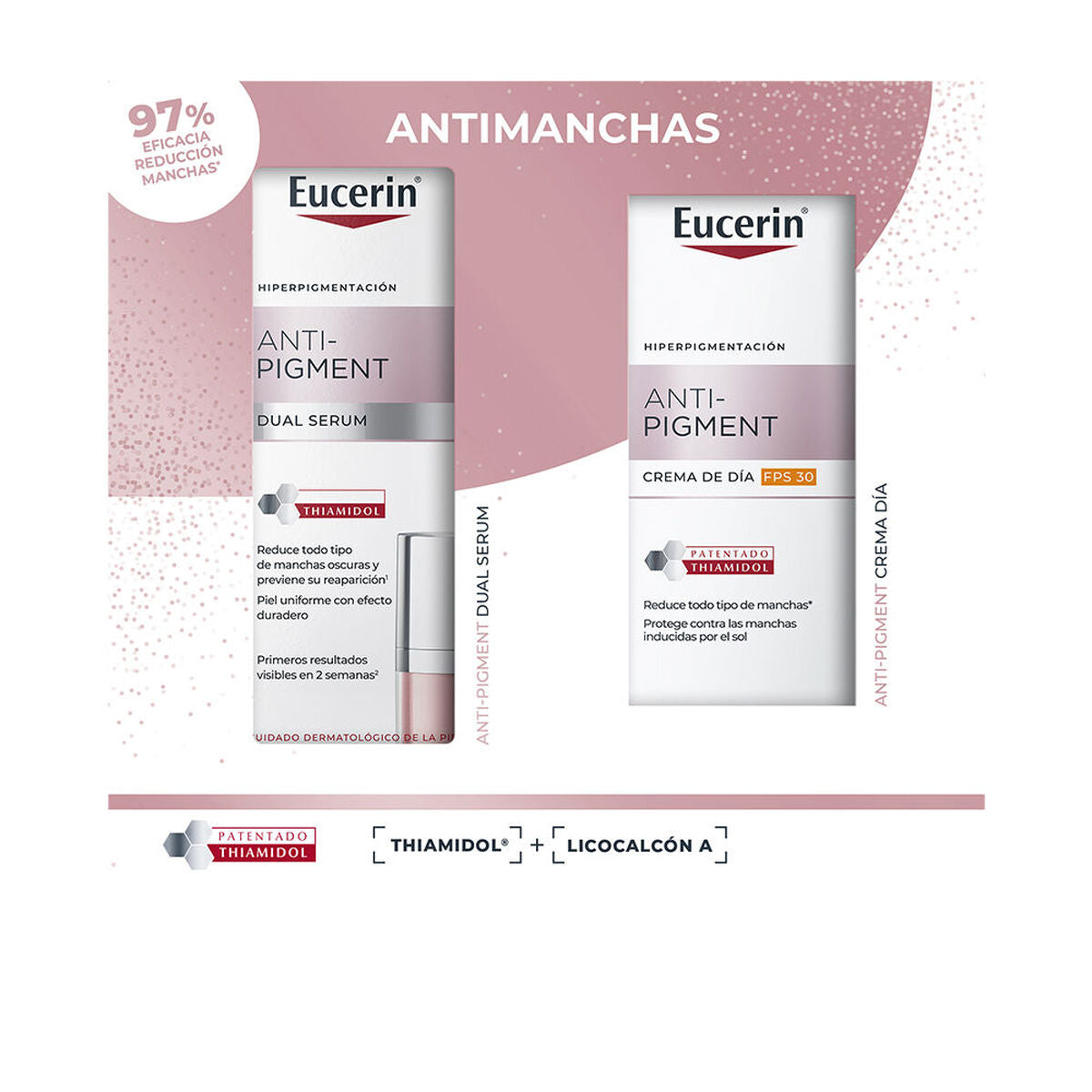 Kosmetiksæt til kvinder Eucerin ANTI-PIGMENT 2 stk. produktemballage