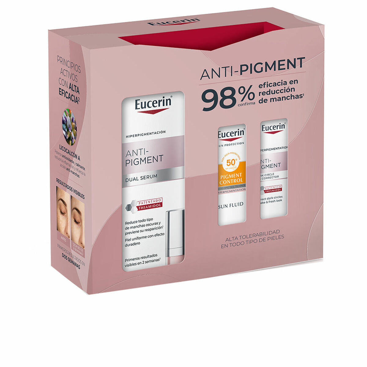 Make-up sæt Eucerin ANTI-PIGMENT produktemballage
