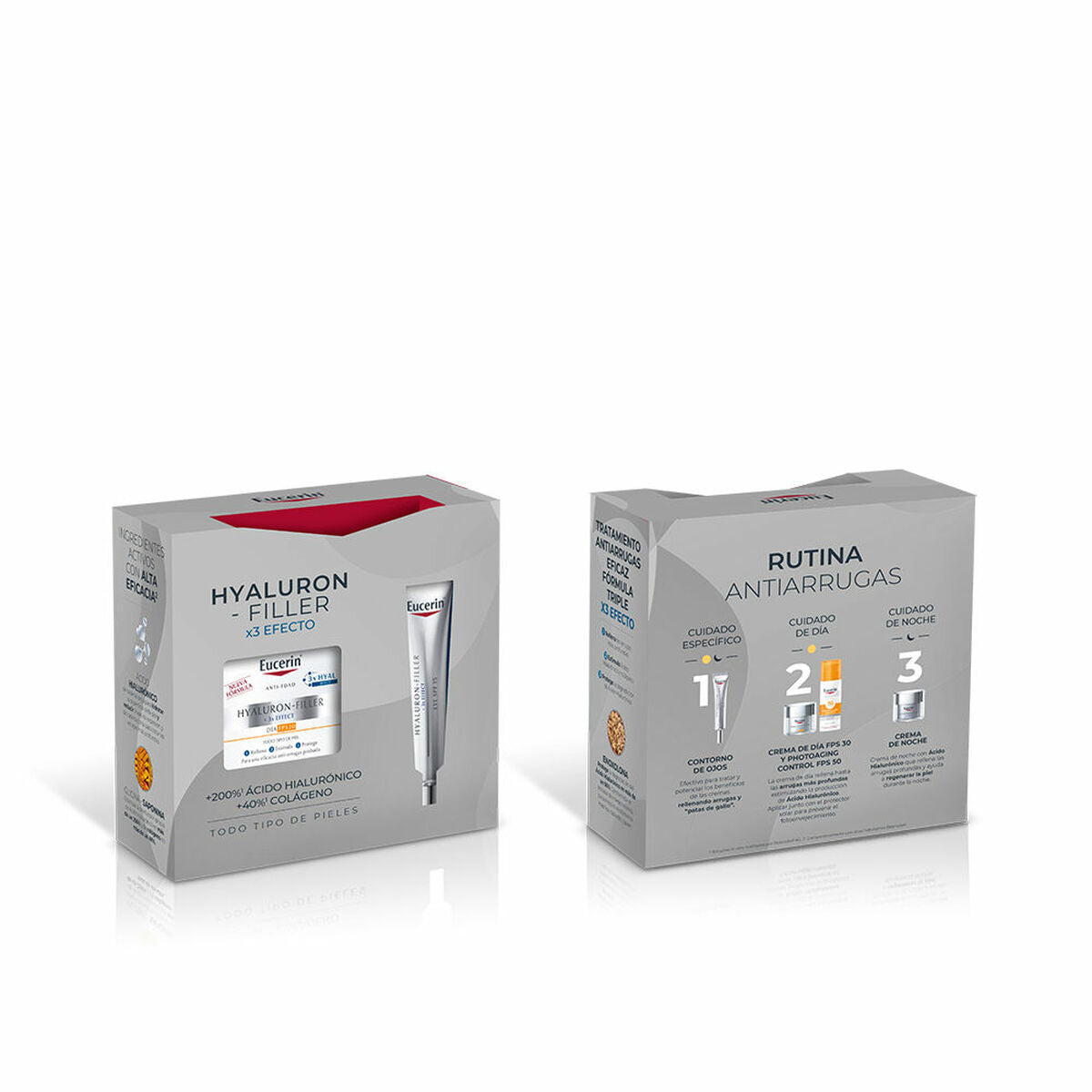 Make-up sæt Eucerin HYALURON FILLER 2 stk. produktemballage