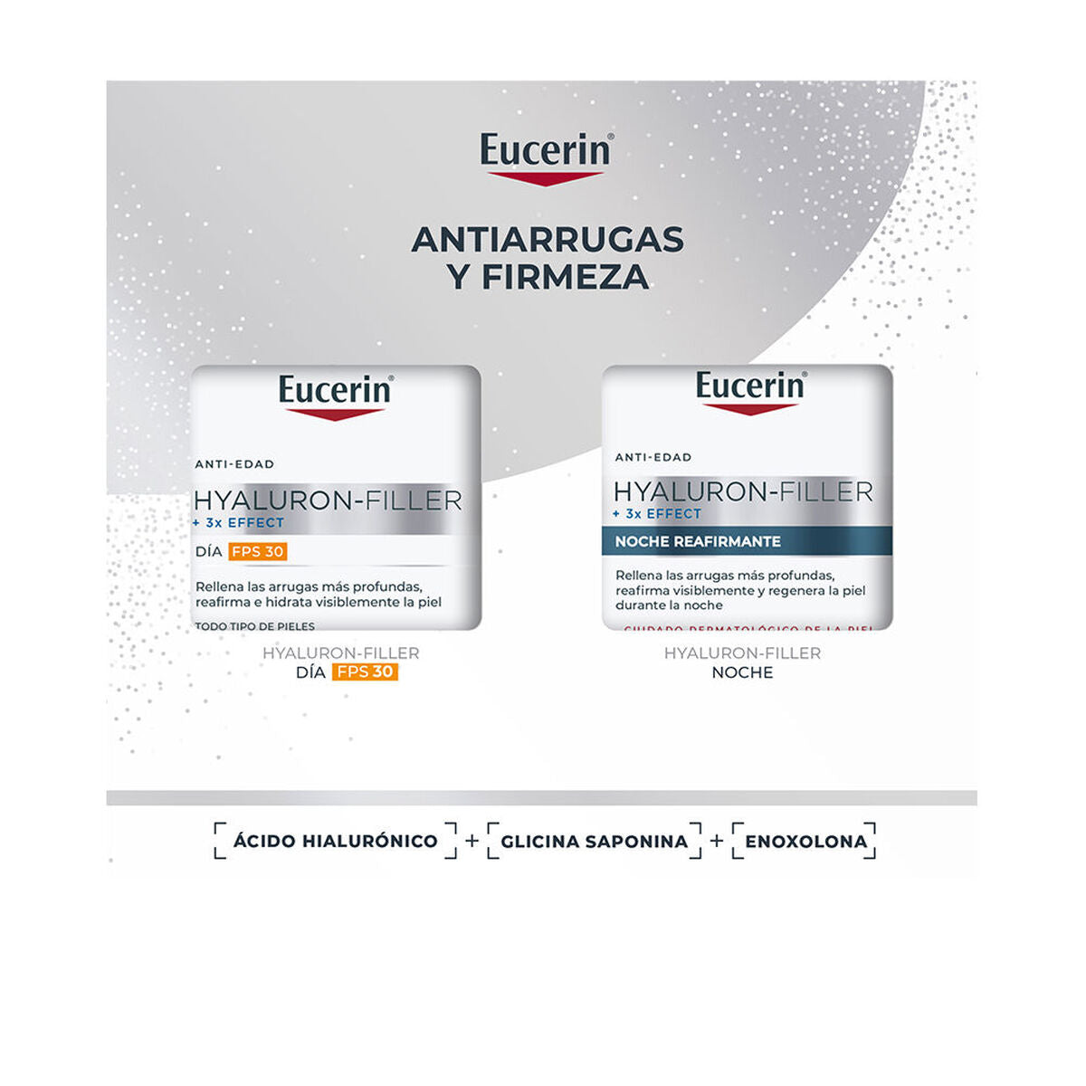 Kosmetiksæt til kvinder Eucerin HYALURON FILLER 2 stk. produktemballage