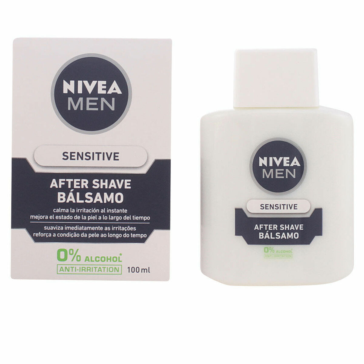 Aftershave Nivea 100 ml 0% Alkohol produkt emballage