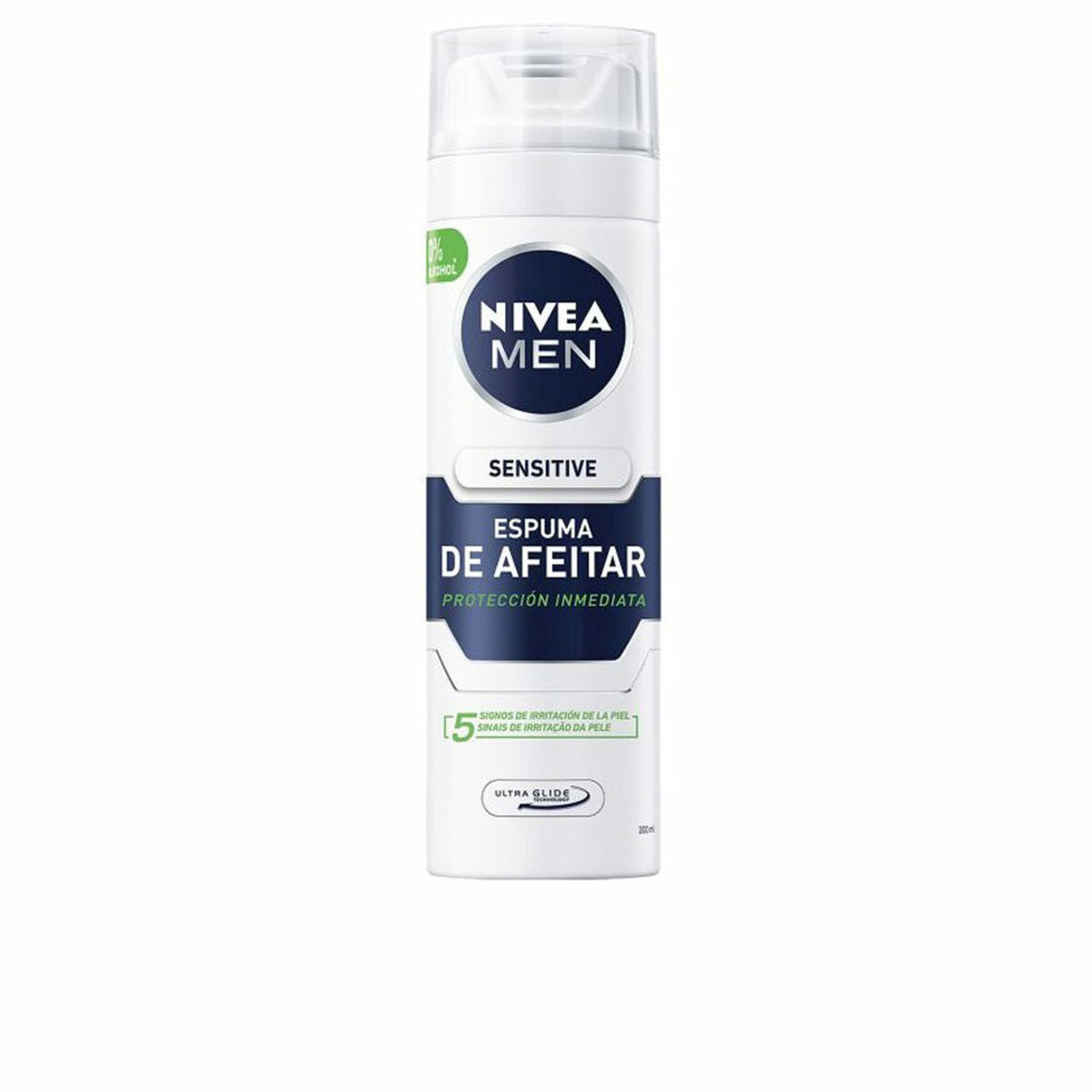 Barberskum Nivea Men Sensitive 200 ml til mænd produktemballage