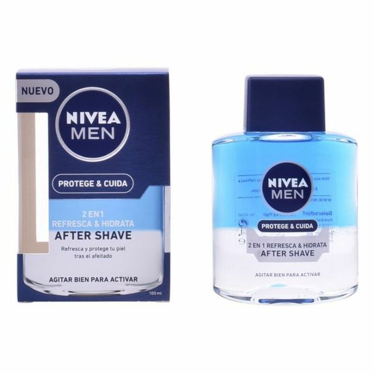 Aftershave Lotion Nivea Men Protege Cuida 100 ml hudplejeemballage