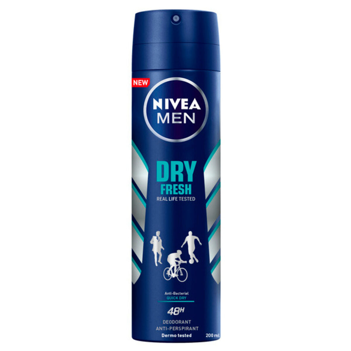 Spray Deodorant Nivea 124-6158 200 ml til mænd produktemballage